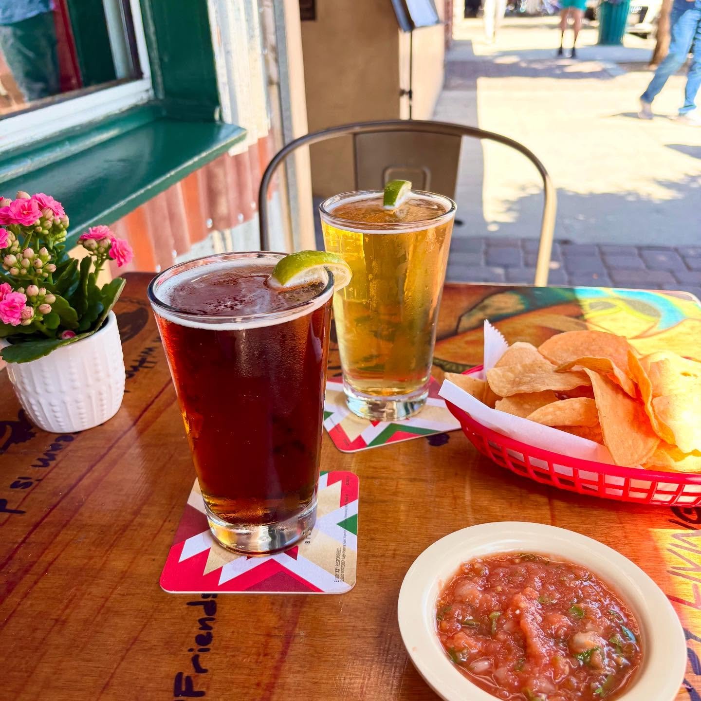 Happy May, everyone! We're celebrating with Dos Equis Lager &amp; Ambar as our Beers of the Month. Perfect combo with chips and salsa. ☀️🍻🌮🌴⛱️