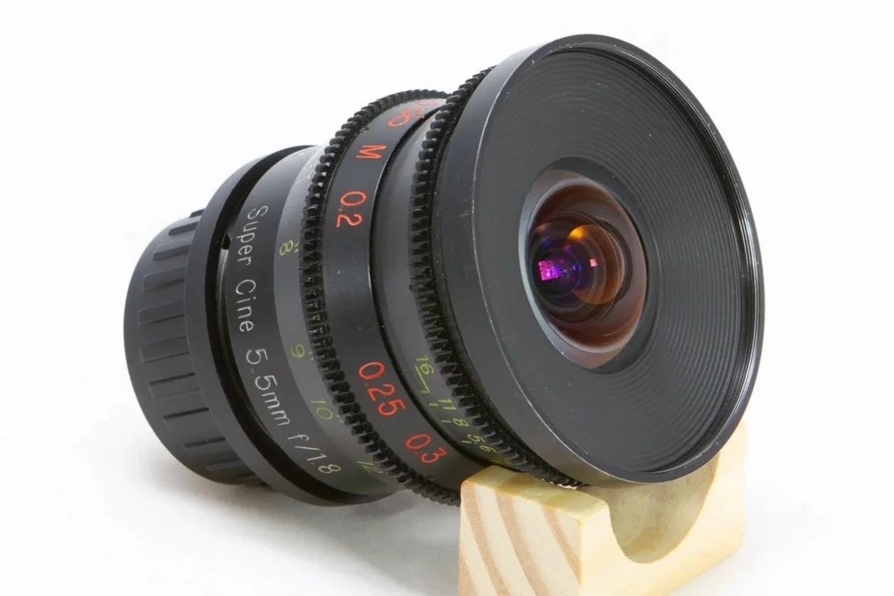 Optex 5.5mm T2 S16 Ultra-Wide Prime Lens 