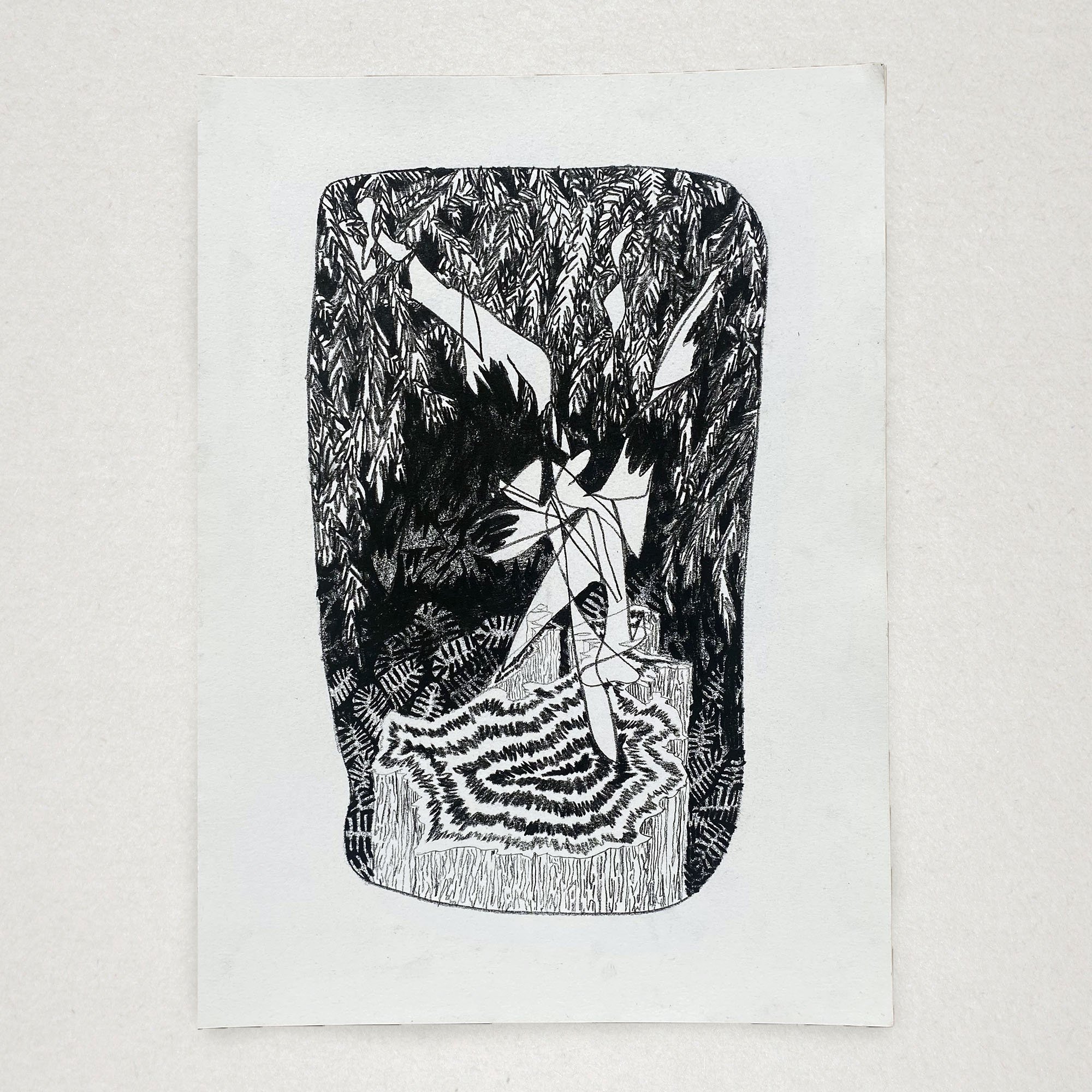 Michael Nauert's Abstract Nature Painting inspired by the jungle