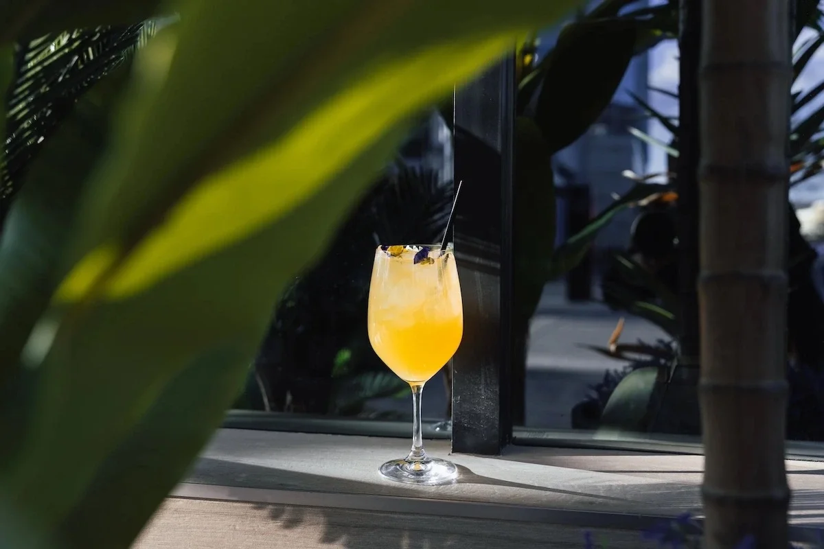 An artfully photographed dreamy cocktail created for a hospitality client, highlighting the creative work of the best digital marketing agency in Las Vegas.