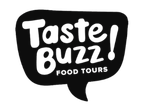 The logo of Taste Buzz! in a speech bubble.