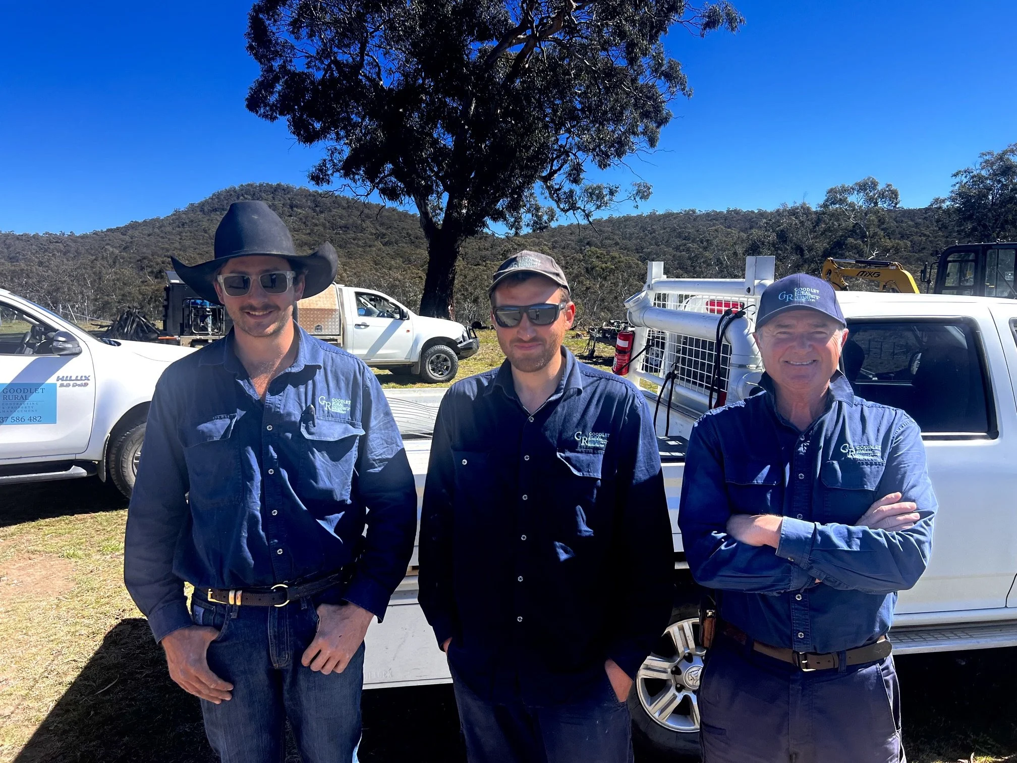 Goodlet Rural Team onsite near Lithgow. Fencing, Slashing, Weed Spraying across the Central Tablelands