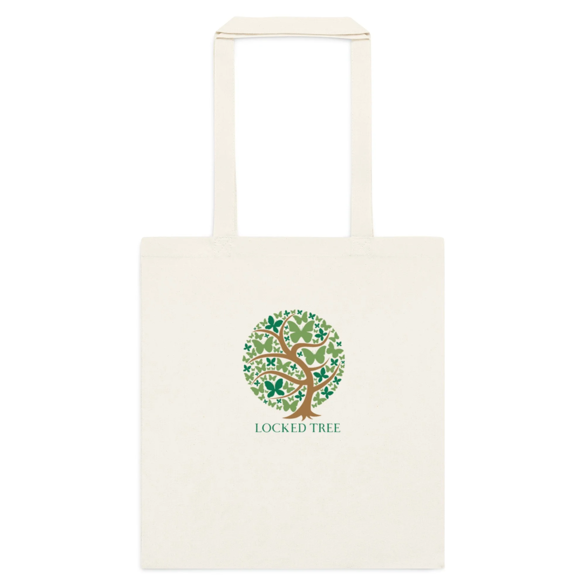 Locked Tree Cotton Colour Tote Bag