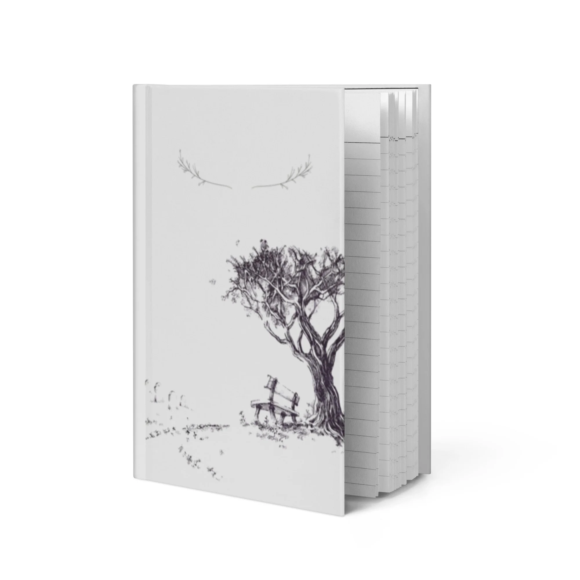 Locked Tree Hardcover Journal (Grey)