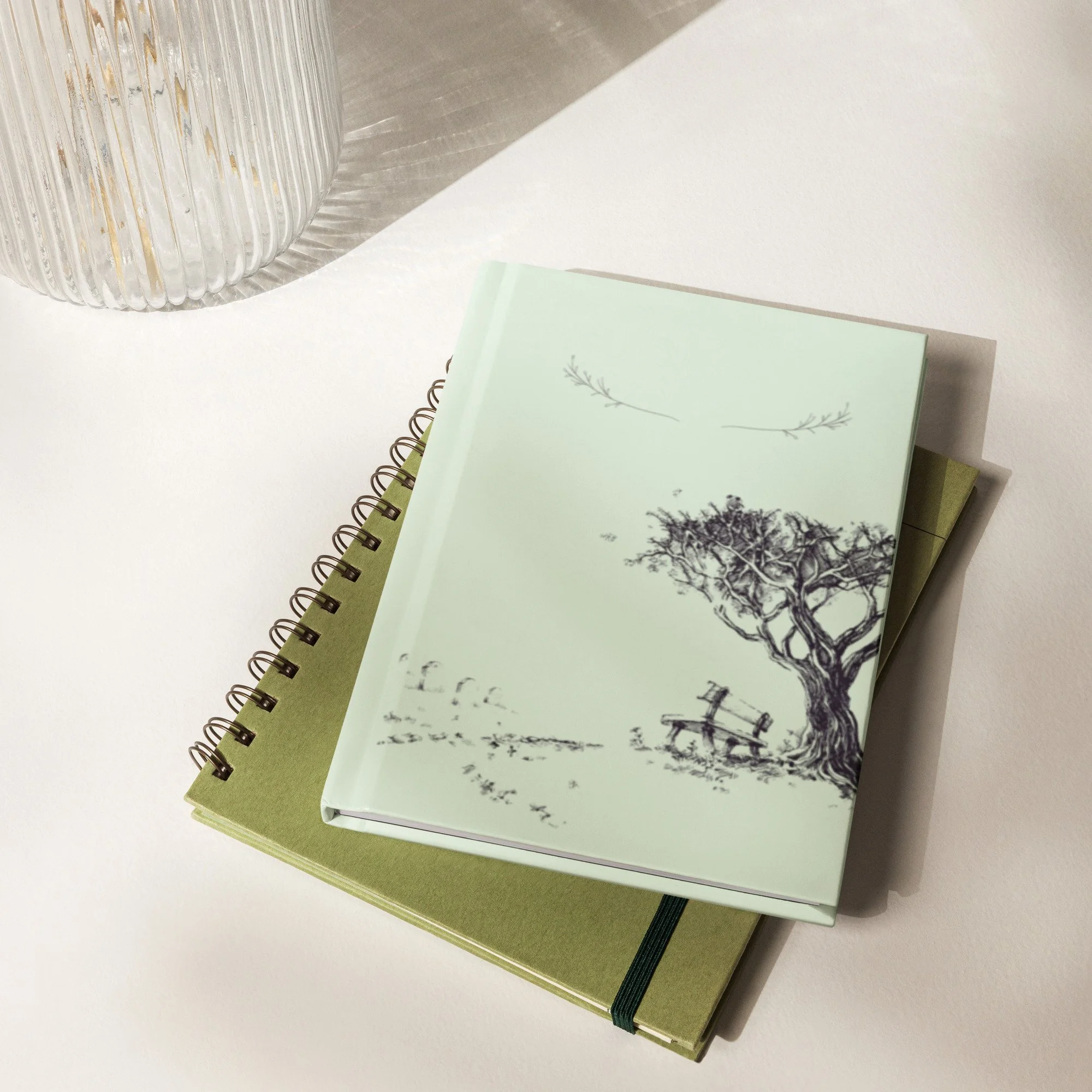 Locked Tree Hardcover Journal (Mint)