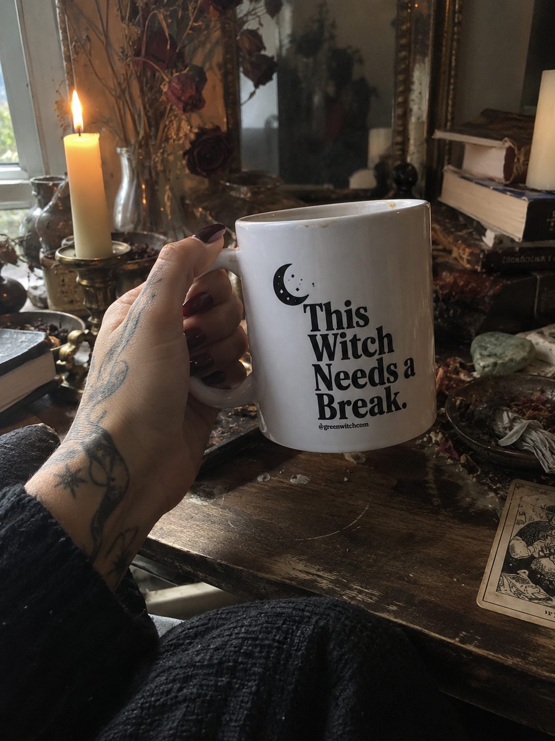 Witchy Desk Break with Candlelight.png