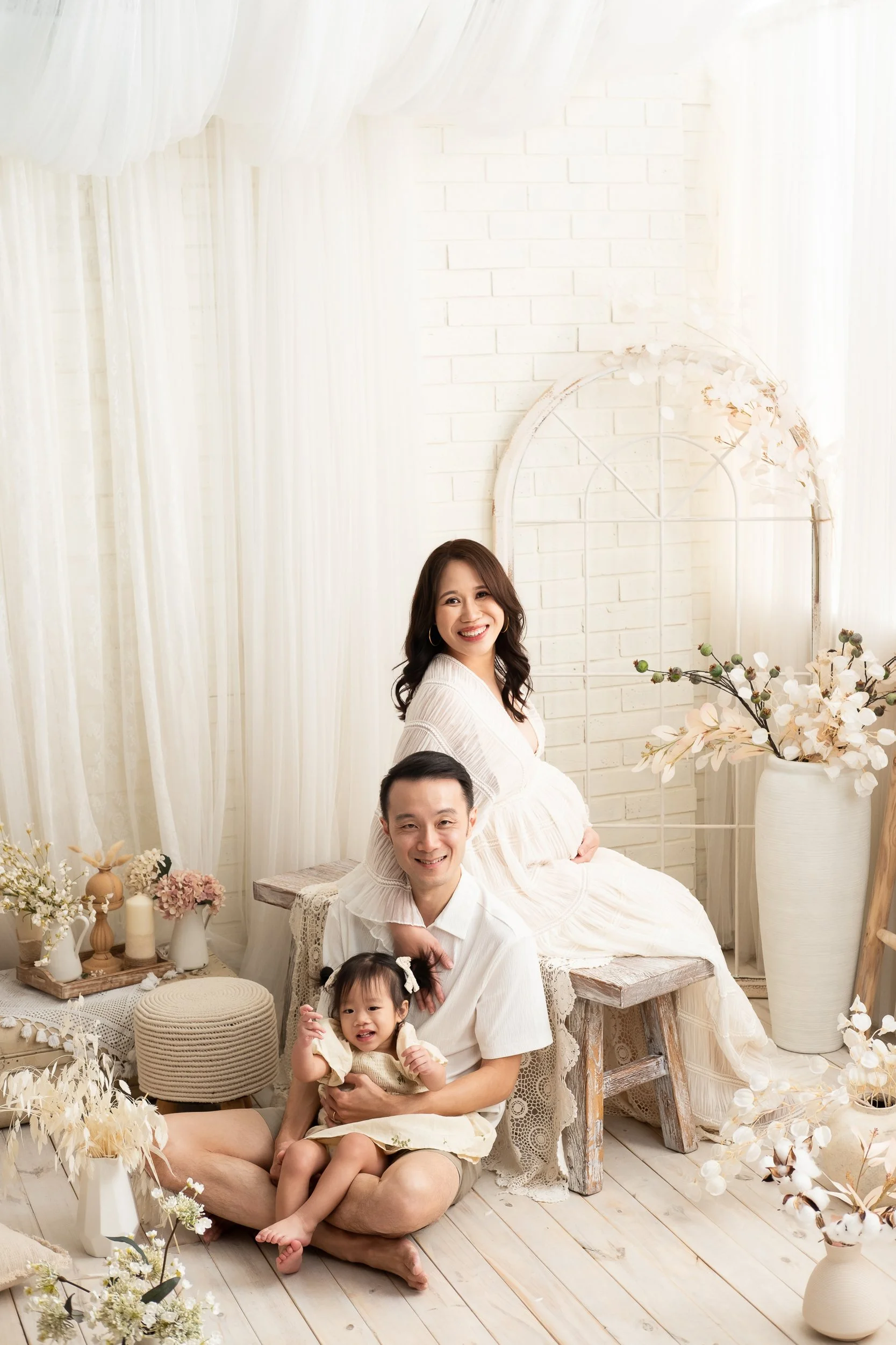 boho maternity photoshoot studio singapore