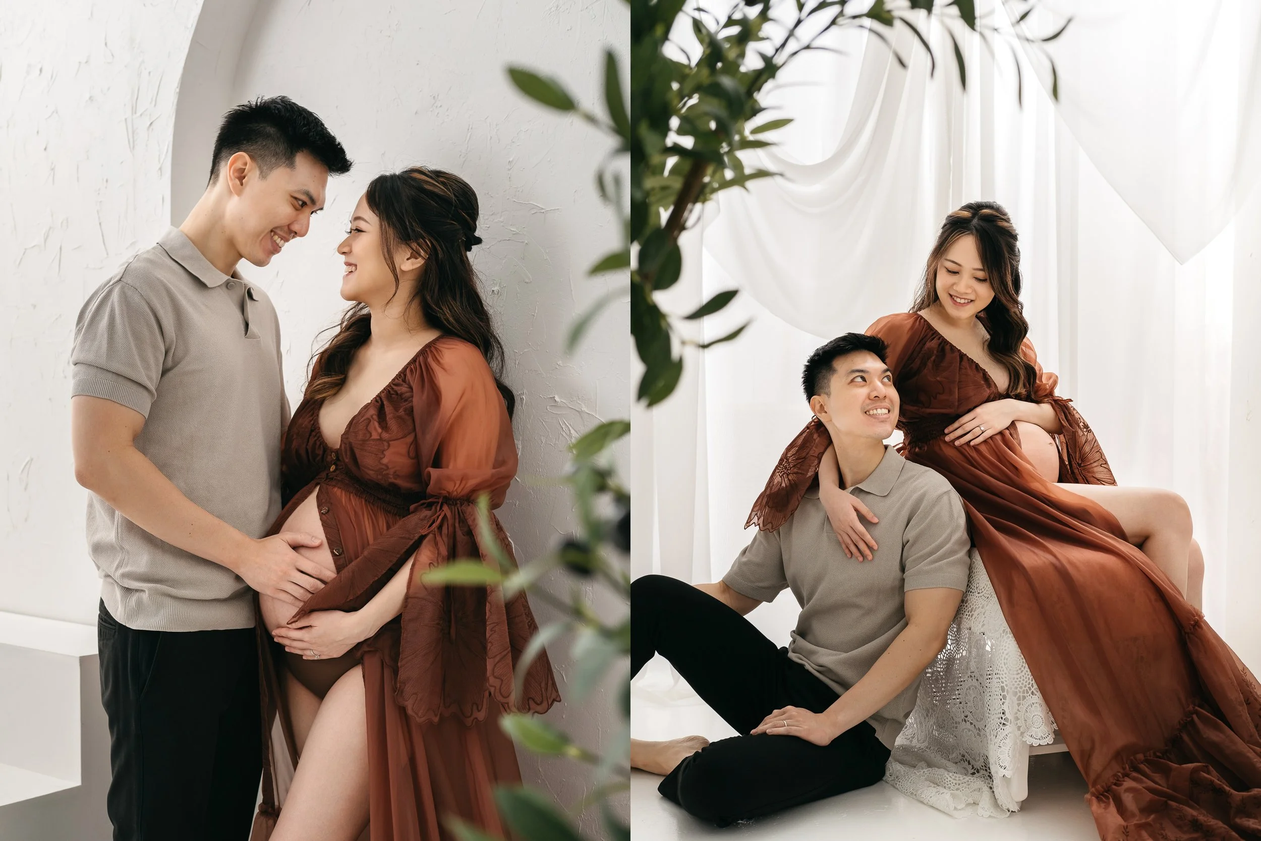 boho maternity photoshoot studio singapore