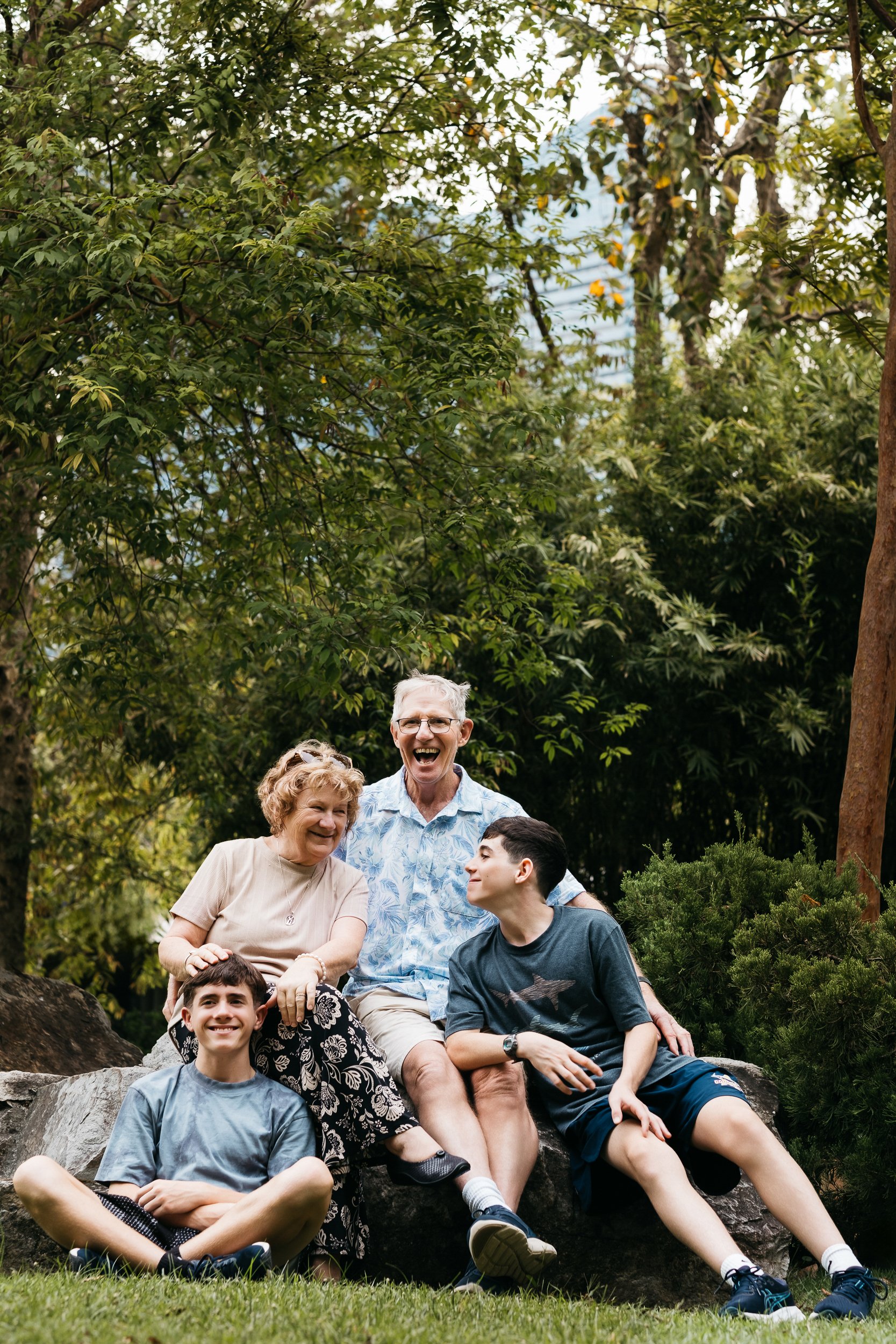 Family photoshoot outdoor Singapore Botanic gardens marina bay gardens by the bay