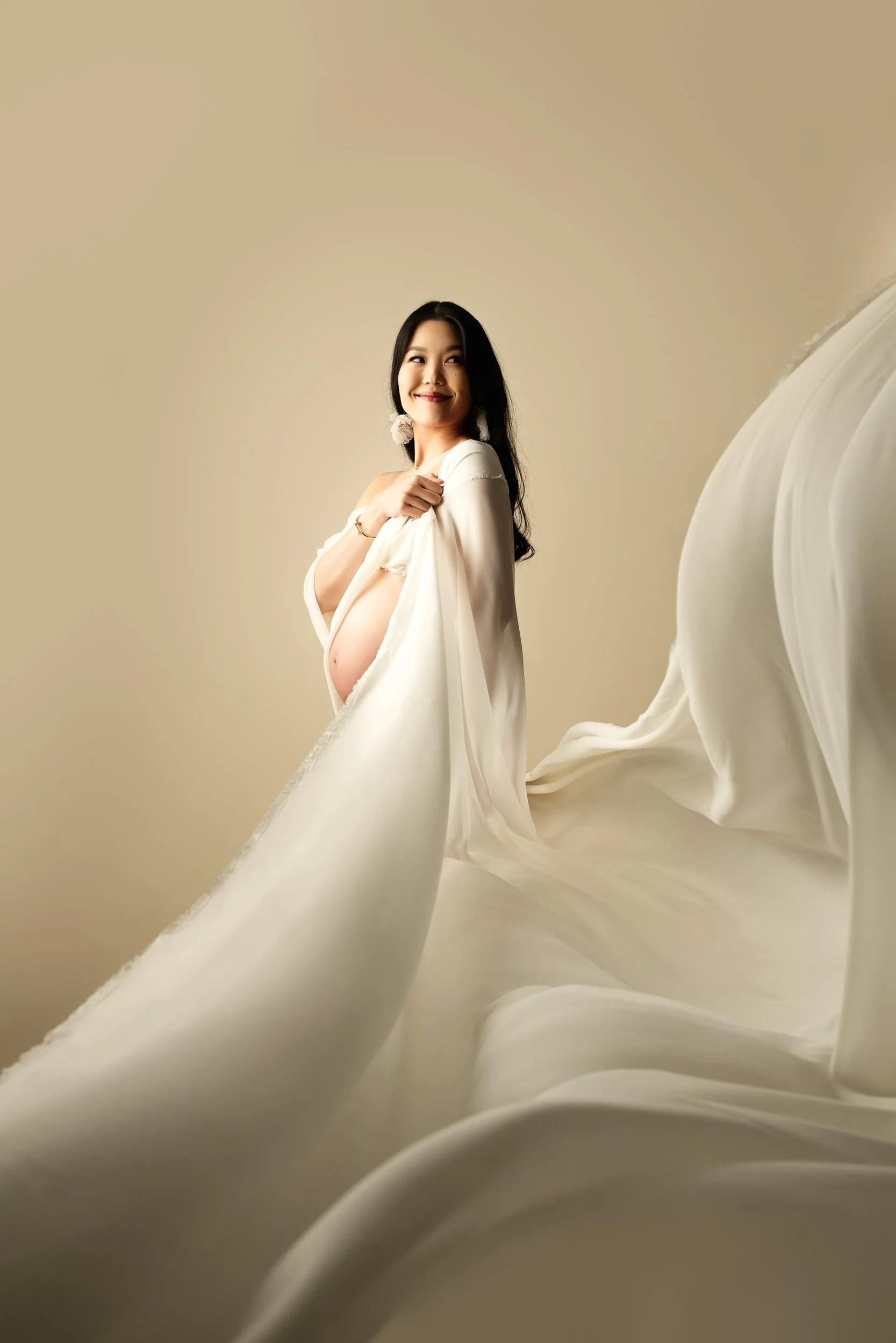 Fabric tossmaternity photoshoot singapore