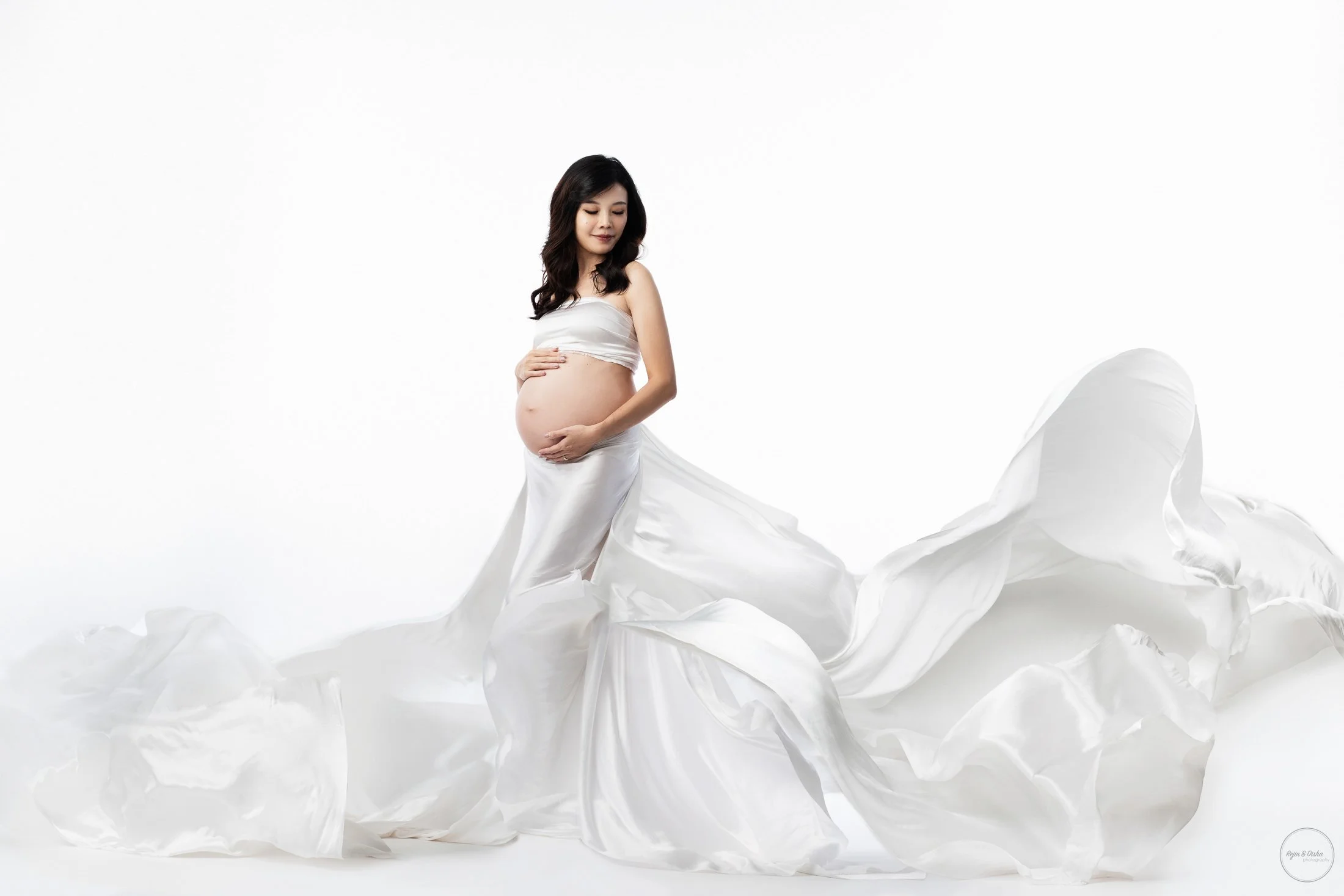 Fabric flow maternity photoshoot singapore