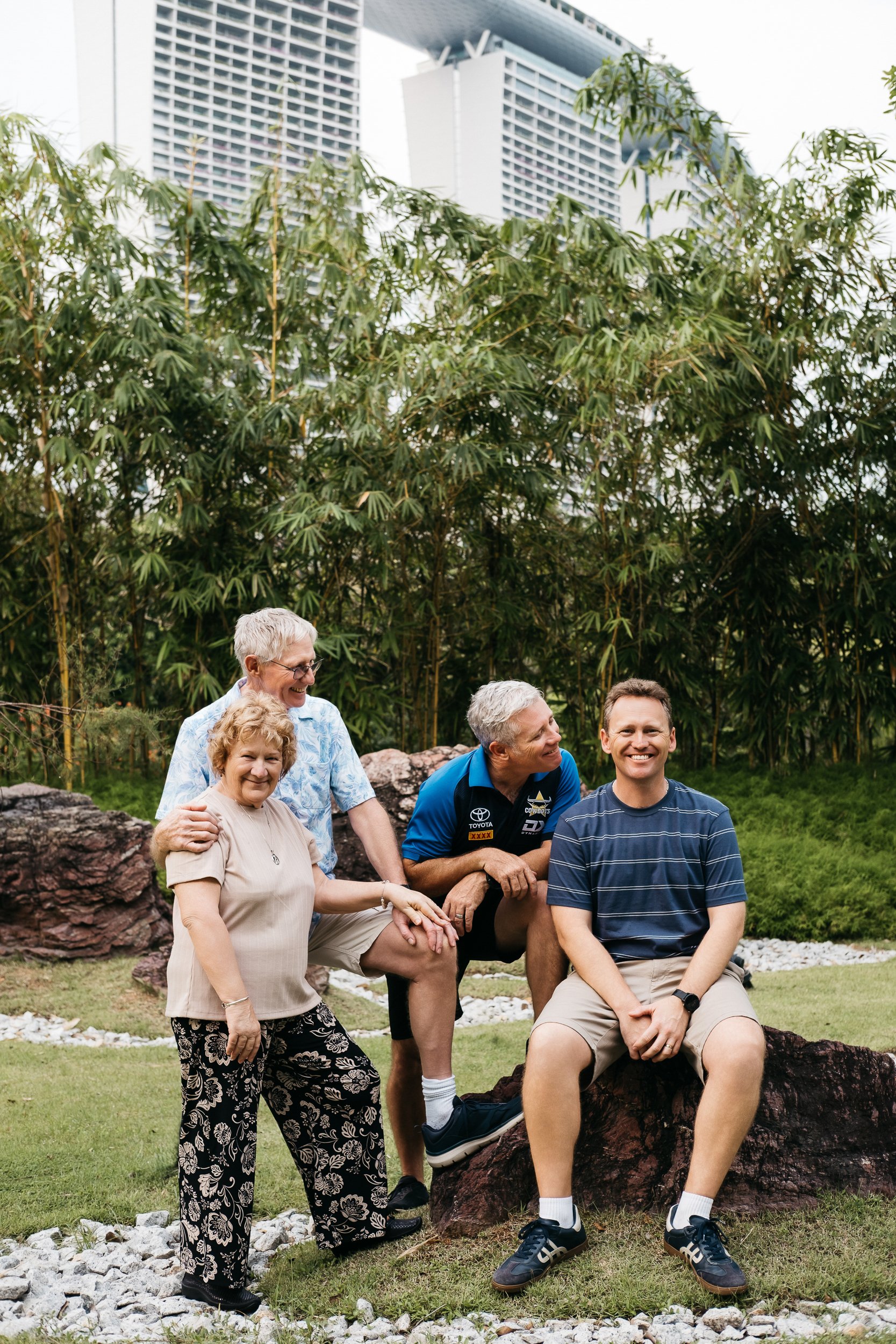 Family photoshoot outdoor Singapore Botanic gardens marina bay gardens by the bay