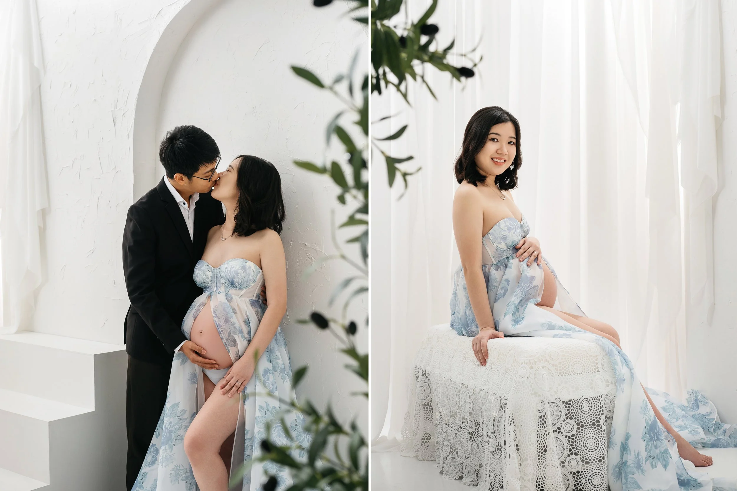 boho maternity photoshoot studio singapore