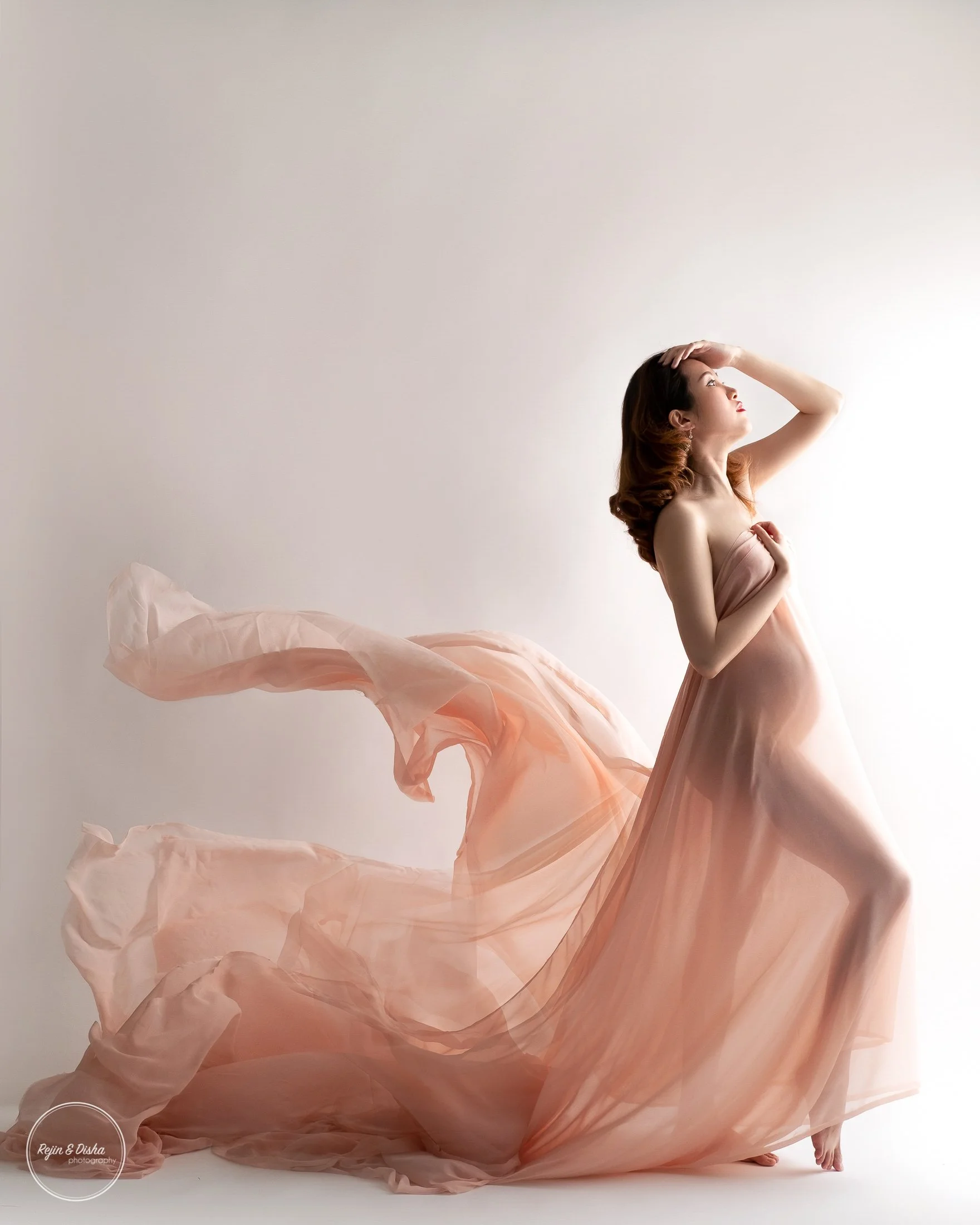 Fabric flow maternity photoshoot singapore