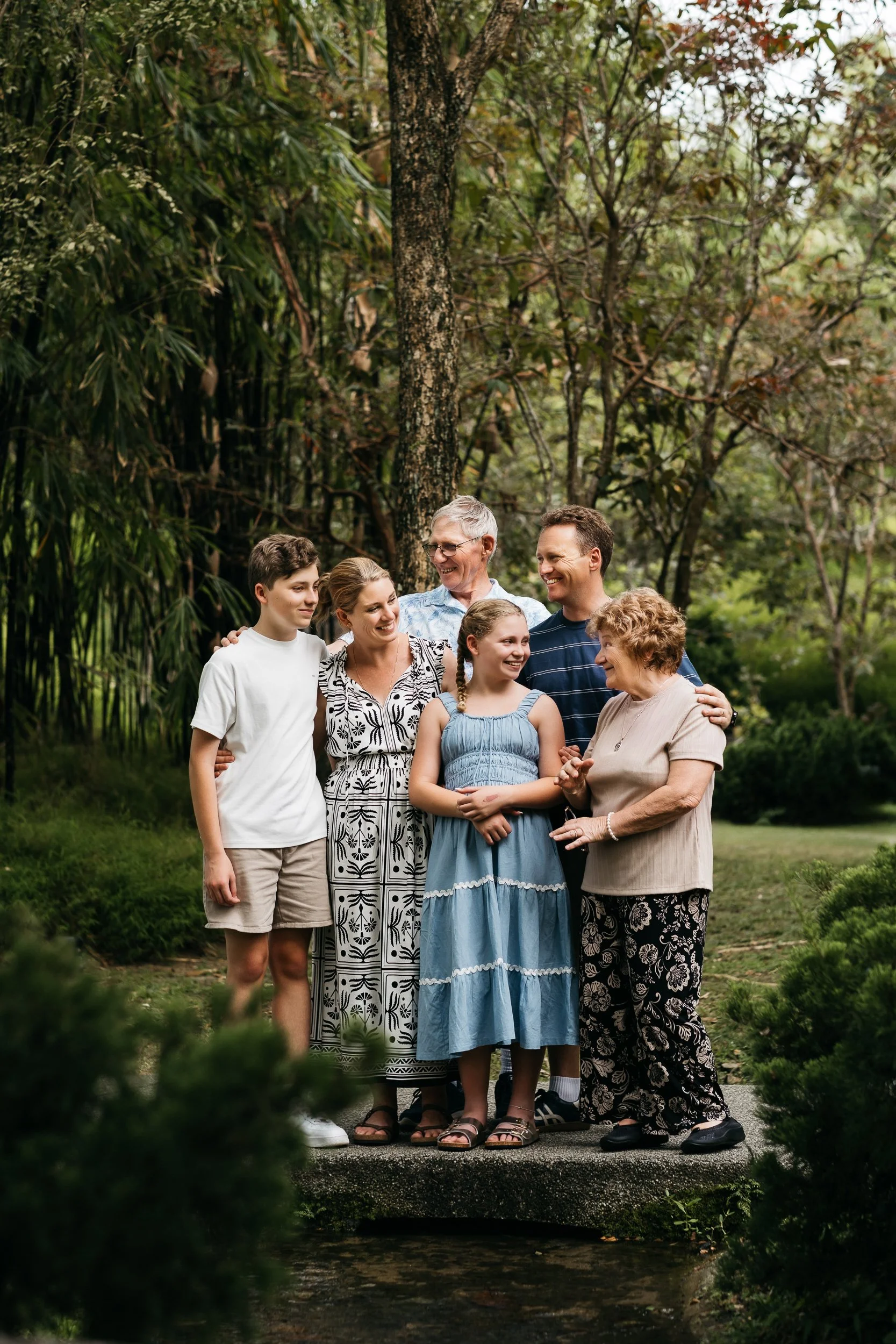 Family photoshoot outdoor Singapore Botanic gardens marina bay gardens by the bay
