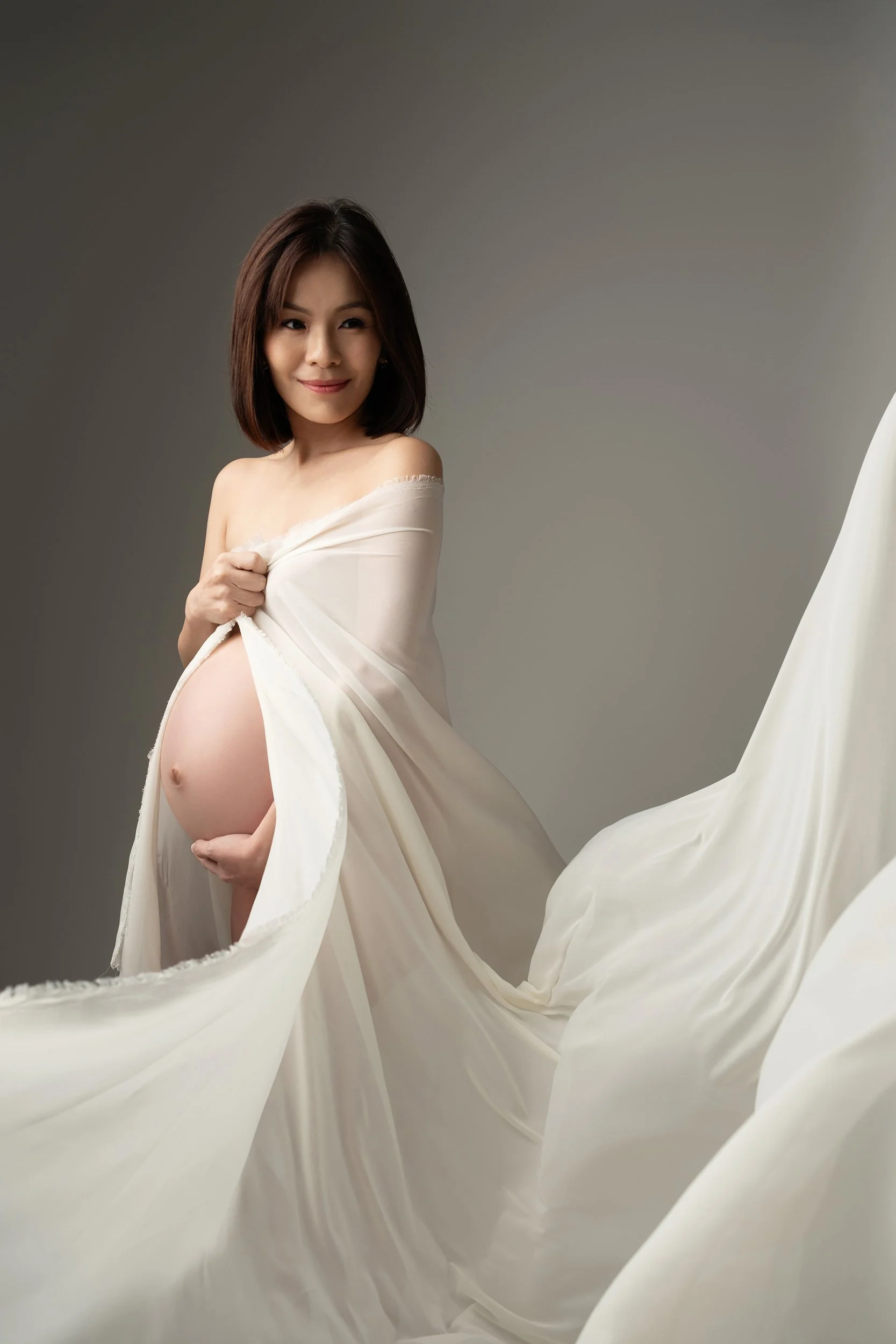 Fabric flow maternity photoshoot singapore