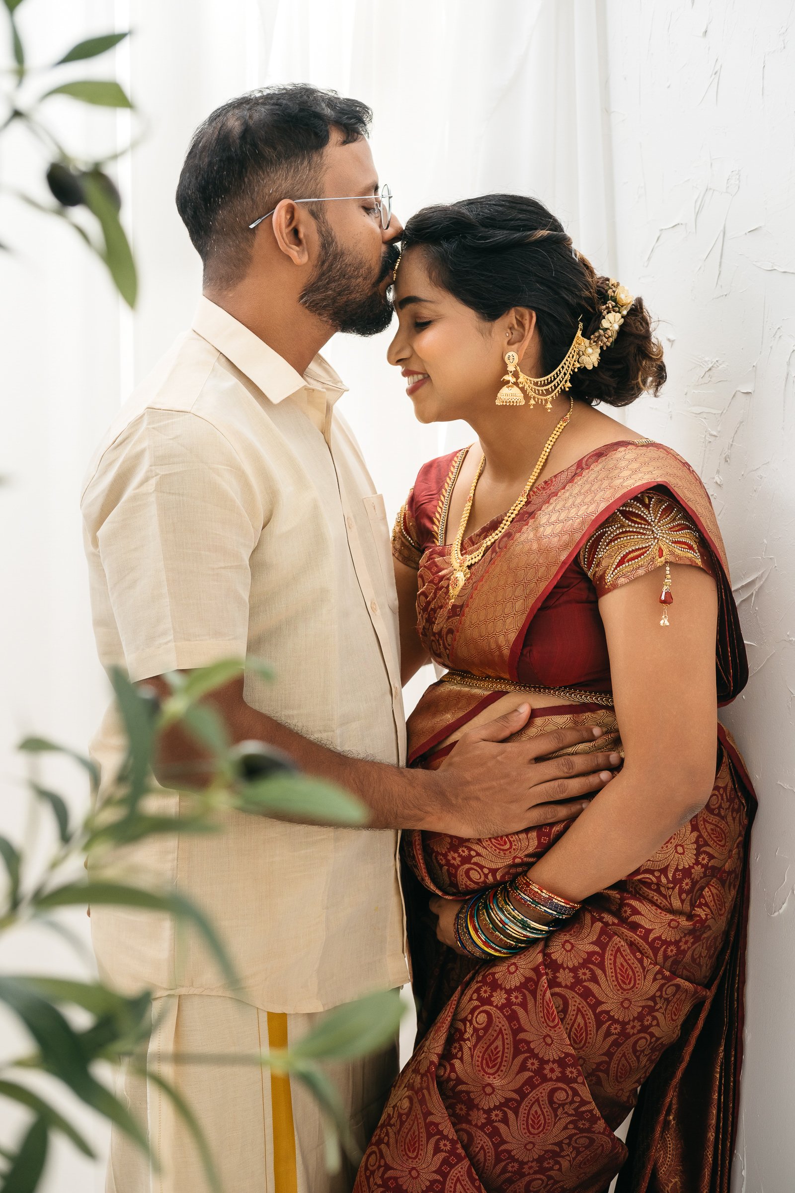 indian saree traditional maternity photoshoot singapore