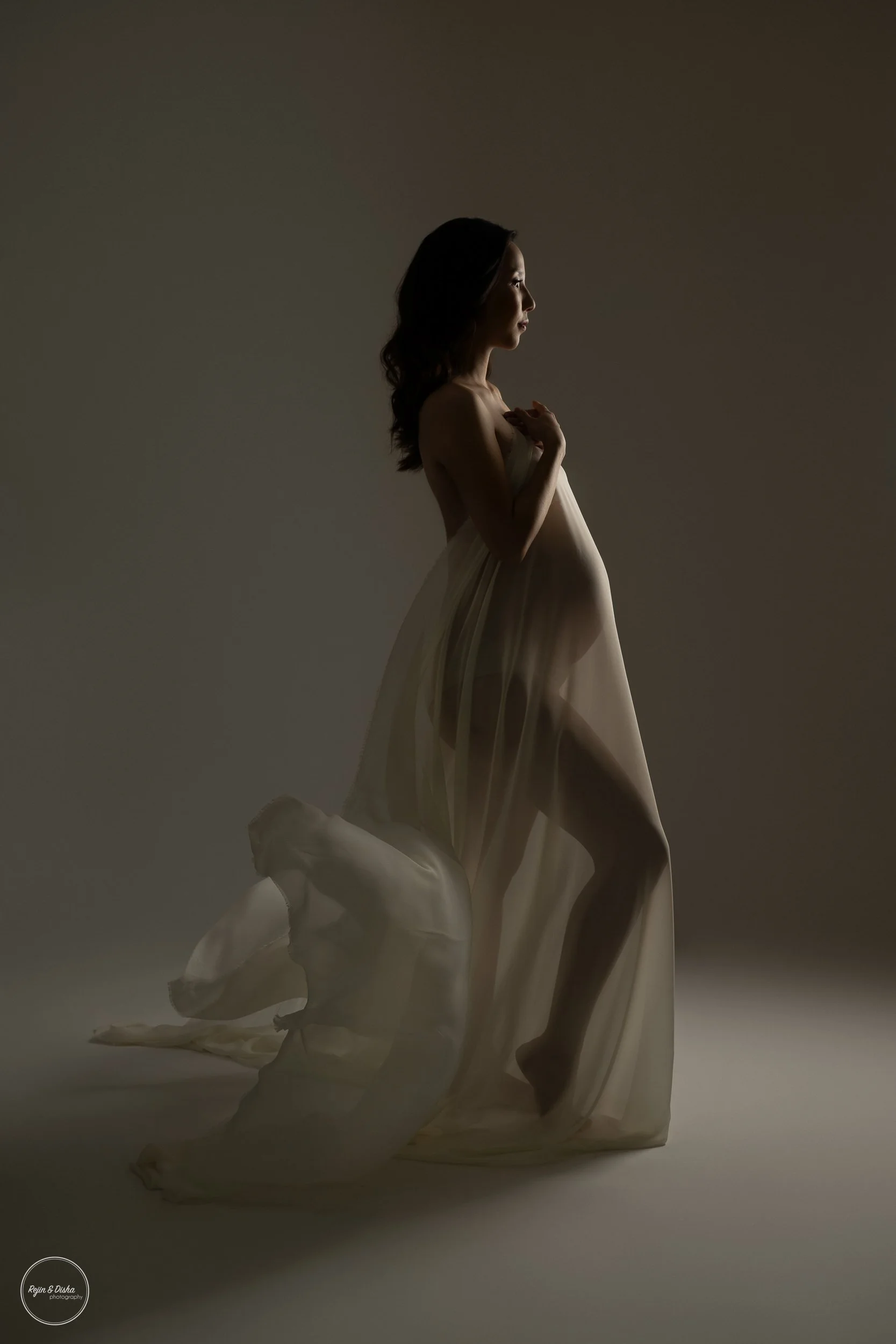 Fabric flow maternity photoshoot singapore