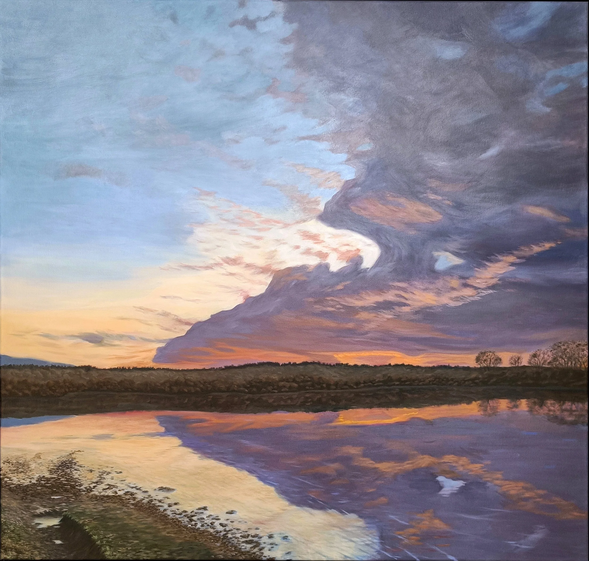 "Solnedgang over Galten"