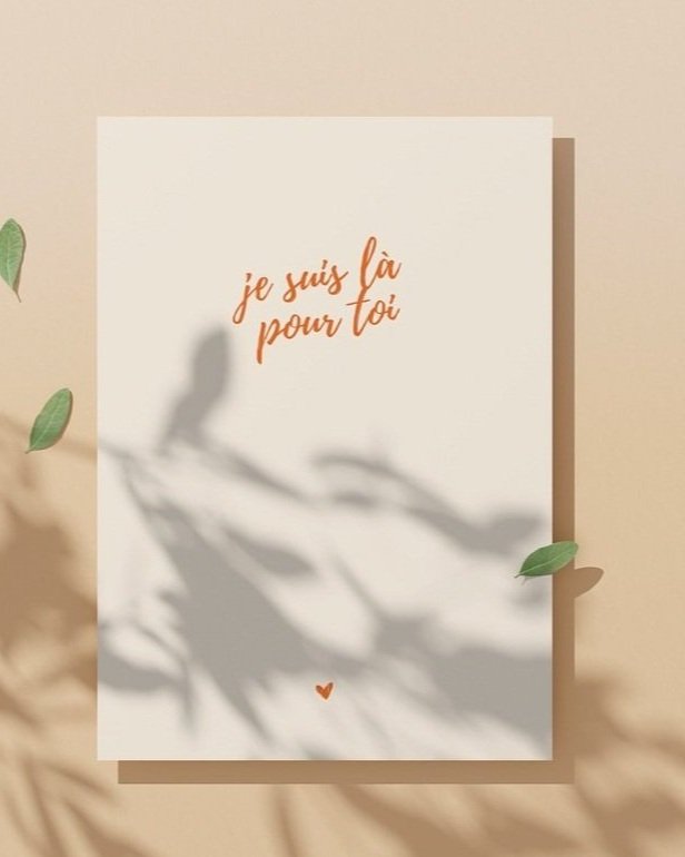 Carte Condoléances "Là pour toi"
