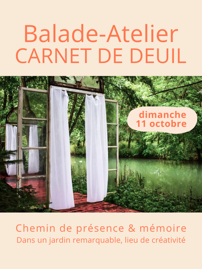 Balade-Atelier Carnet de deuil - au Moulin Jaune : 77580 Crécy-la-Chapelle