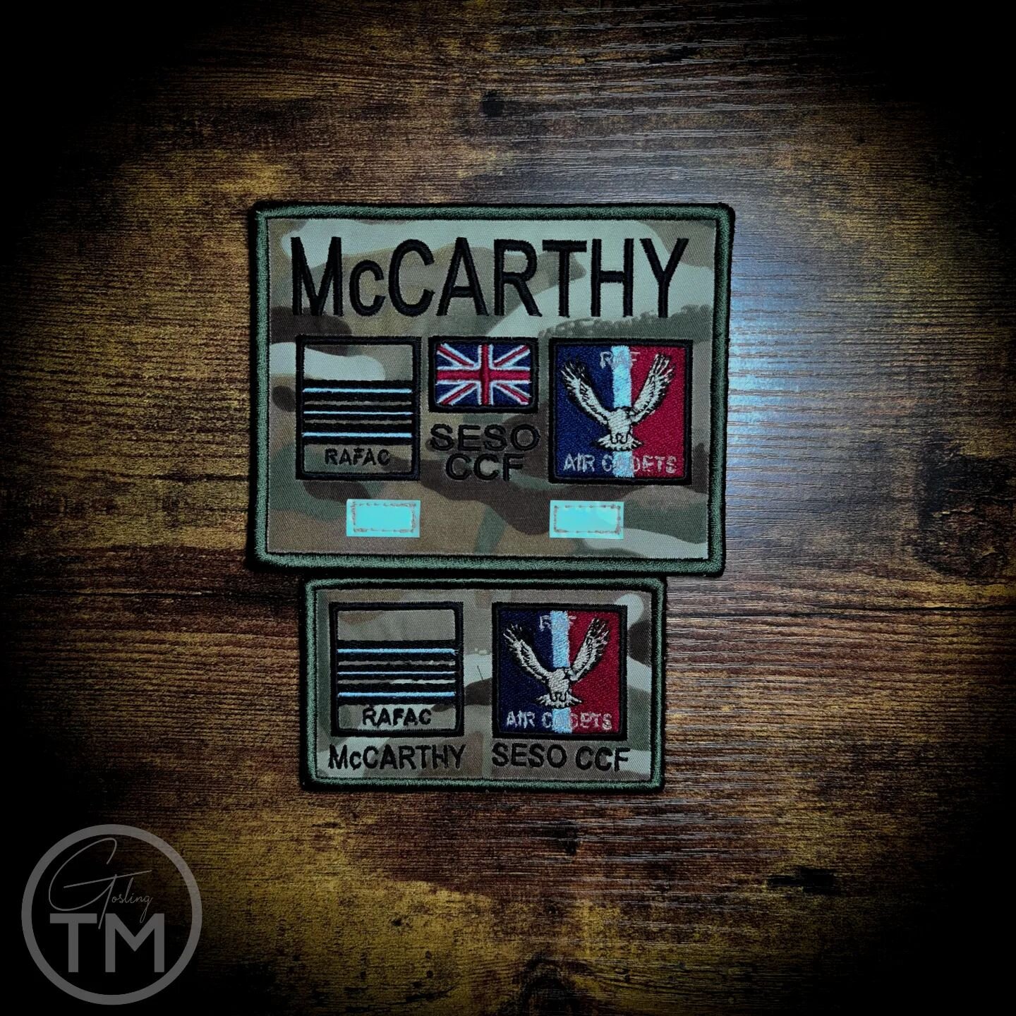 MCCARTHY

This photo introduces our smaller range of ZAPs, designed to fit on smaller velcro patches, helmets or Webbing. We thought it was really cool being able to make both styles of ZAP for this brilliant customer! 

If you would also like a set 