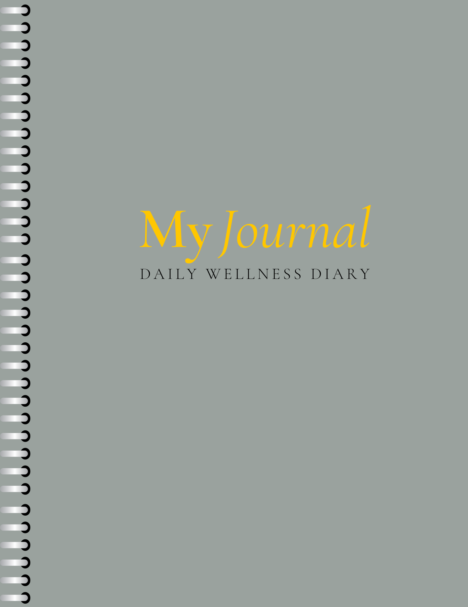 My Journal - Daily Welless Diary