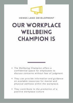 Workplace Wellbeing Champion Poster