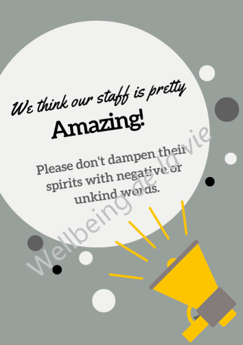 Poster celebrating the excellence of staff