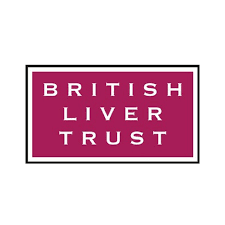 British Liver Trust logo with purple background and white text