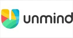 Unmind logo with colorful heart-shaped icon and black text