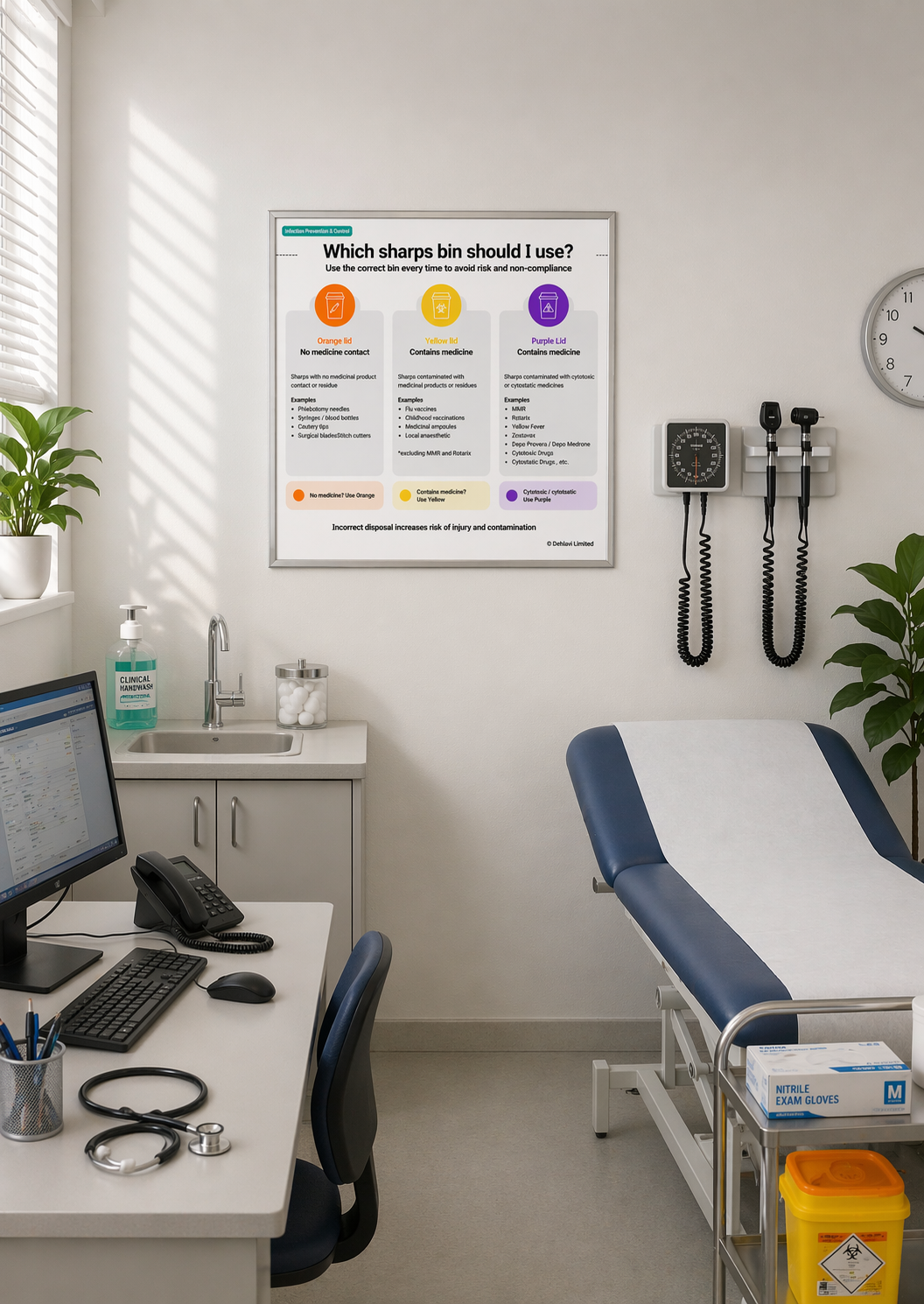 Sharps Bins - Colour Codes