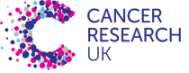 Cancer Research UK logo with blue and purple dots forming a circular shape