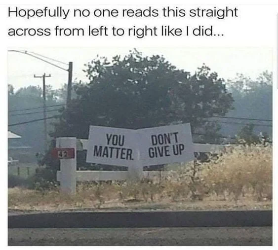 You Matter. Don't Give Up.