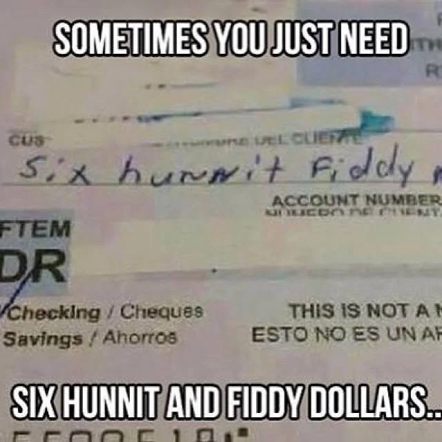Six Hunnit Fiddy Dollars