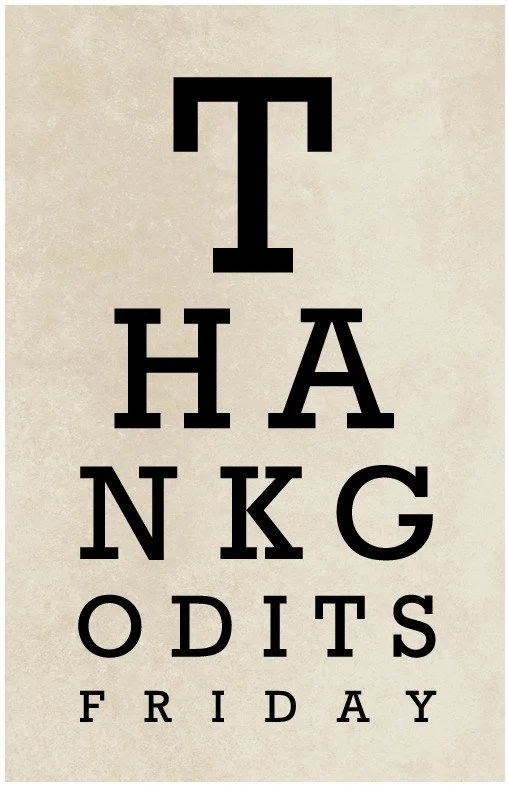 TGIF Eye Chart