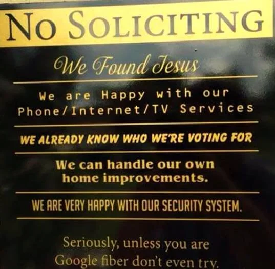 No Soliciting