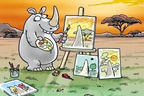 Rhino Painting