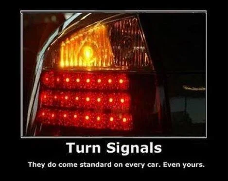 Turn Signals Standard Equipment