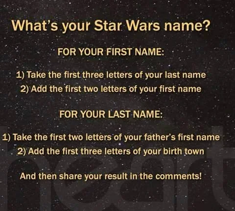 What's Your Star Wars Name?