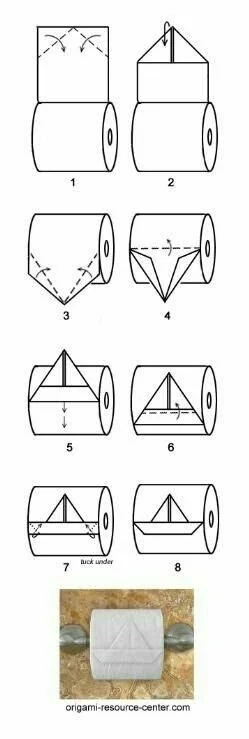 Toilet Paper Origami