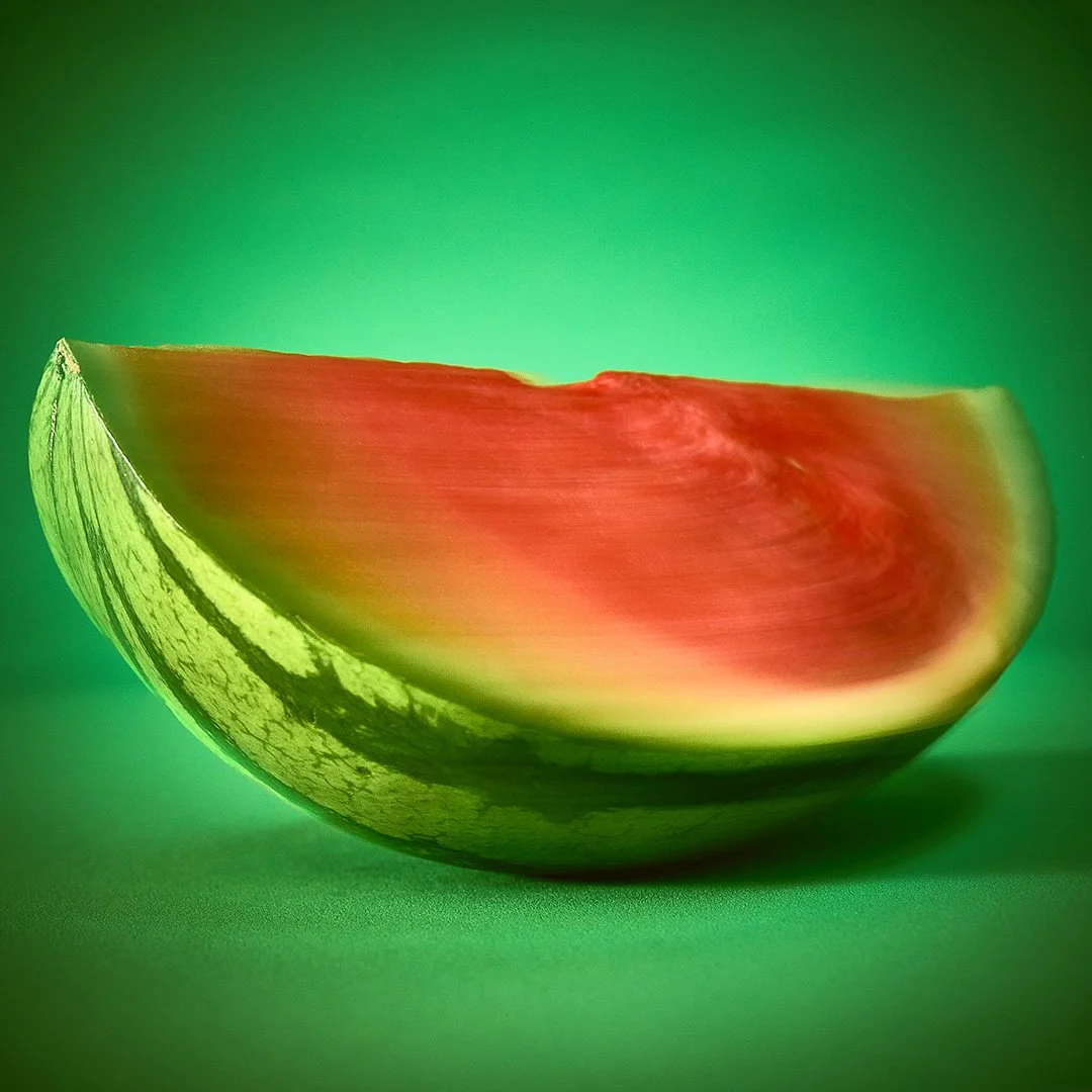 spinning watermelon slice #curiosityphotography #stilllifephotography #watermelon #nofilterneeded #noaiart