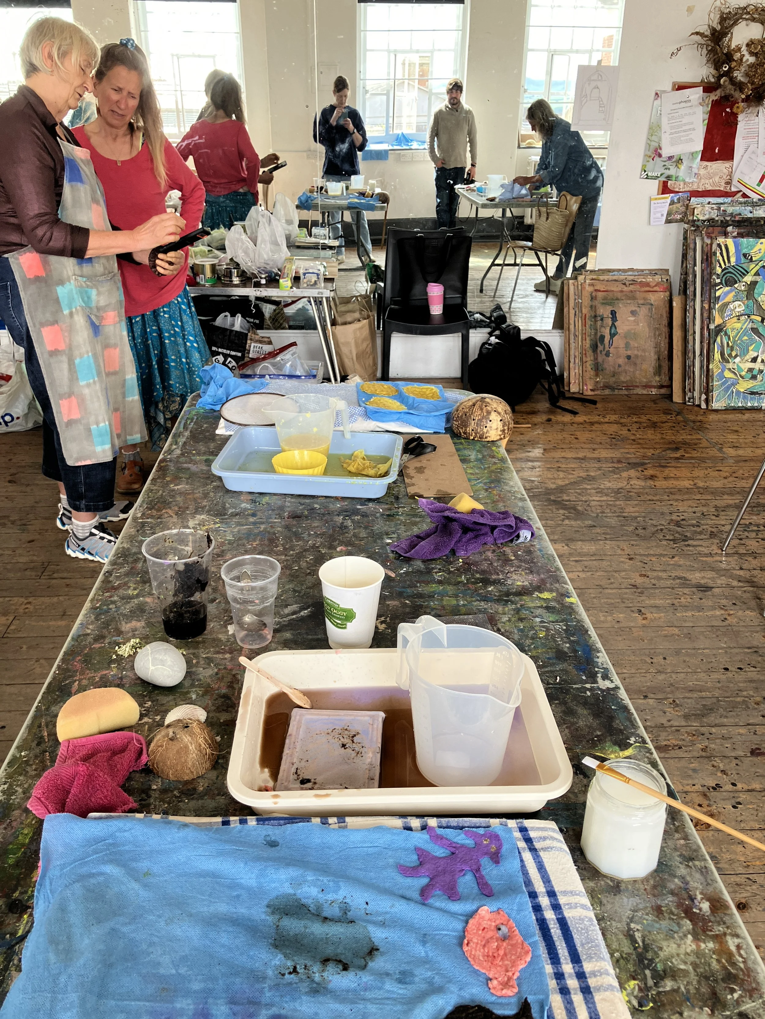 A paper-making workshop, Exeter Phoenix. June 2024.JPG