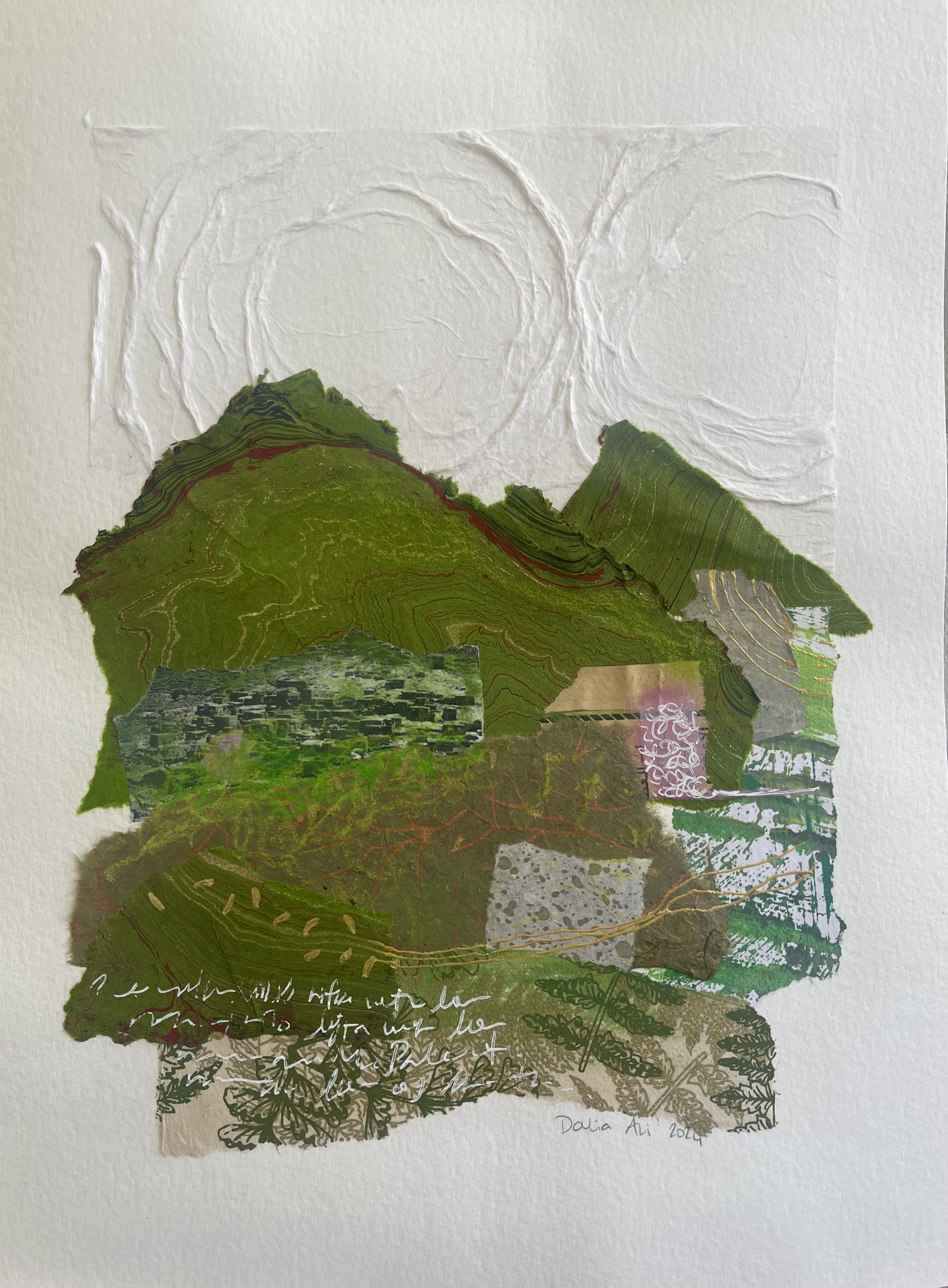 Mixed media on card, 32x23cm
