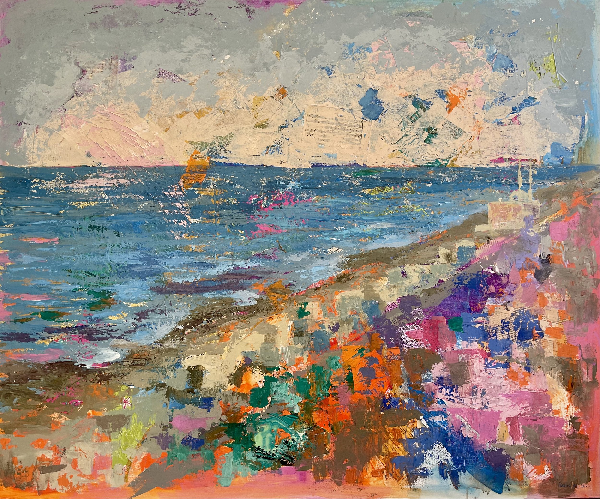 Mixed media on canvas, 100x120cm