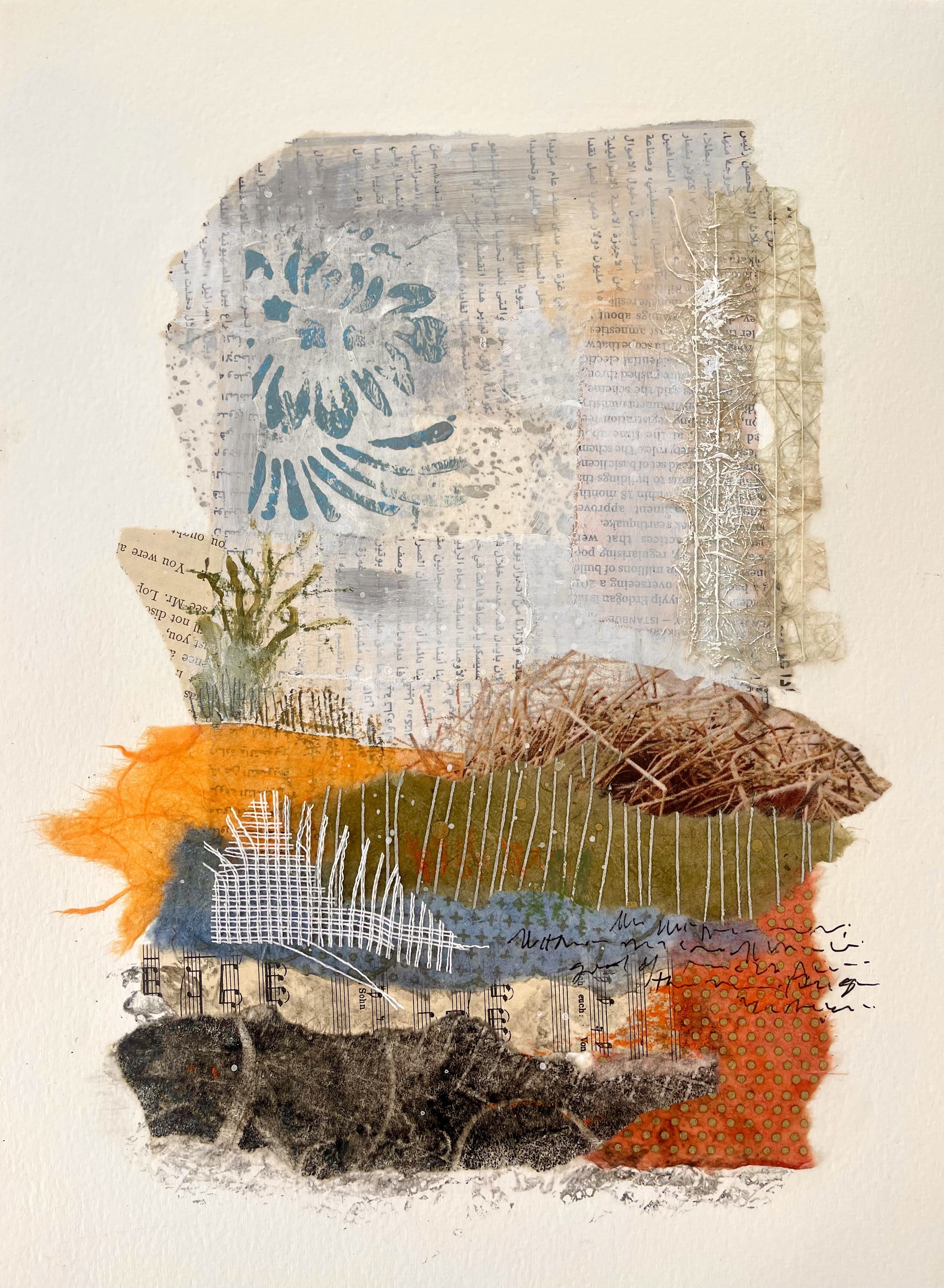 Mixed media on card, 32x23cm, sold