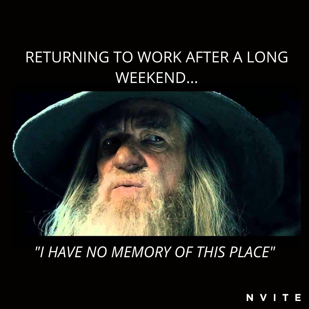 Too soon? 😝⁠
⁠
Hopefully you're had a bank holiday well spent - catching up with mates - or staying in bed past your third alarm 💤⁠
⁠
Time to plan the week ahead and give yourself something to look forward to! Head to the NVITE app for our best bar