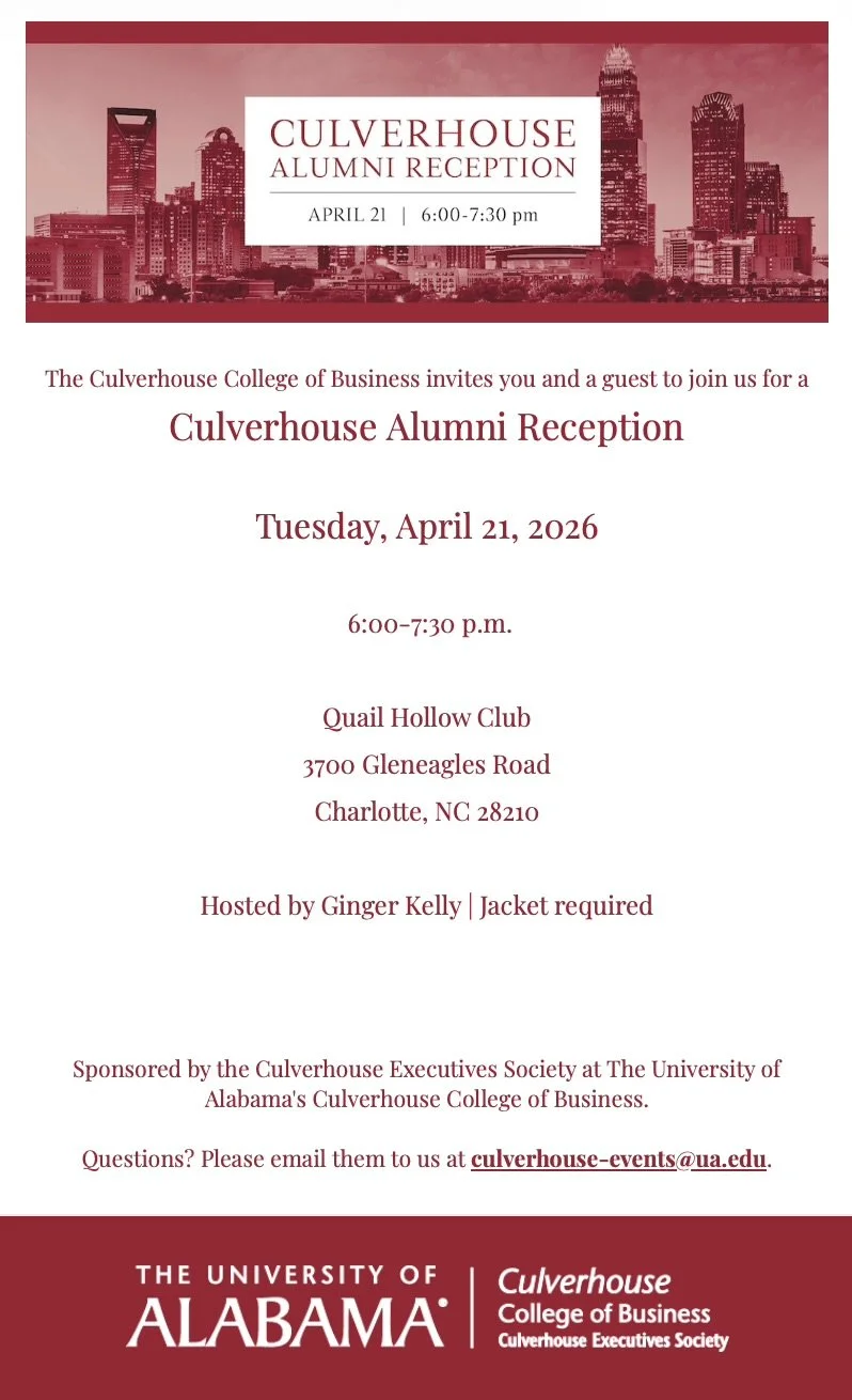 Charlotte Culverhouse Alumni Reception