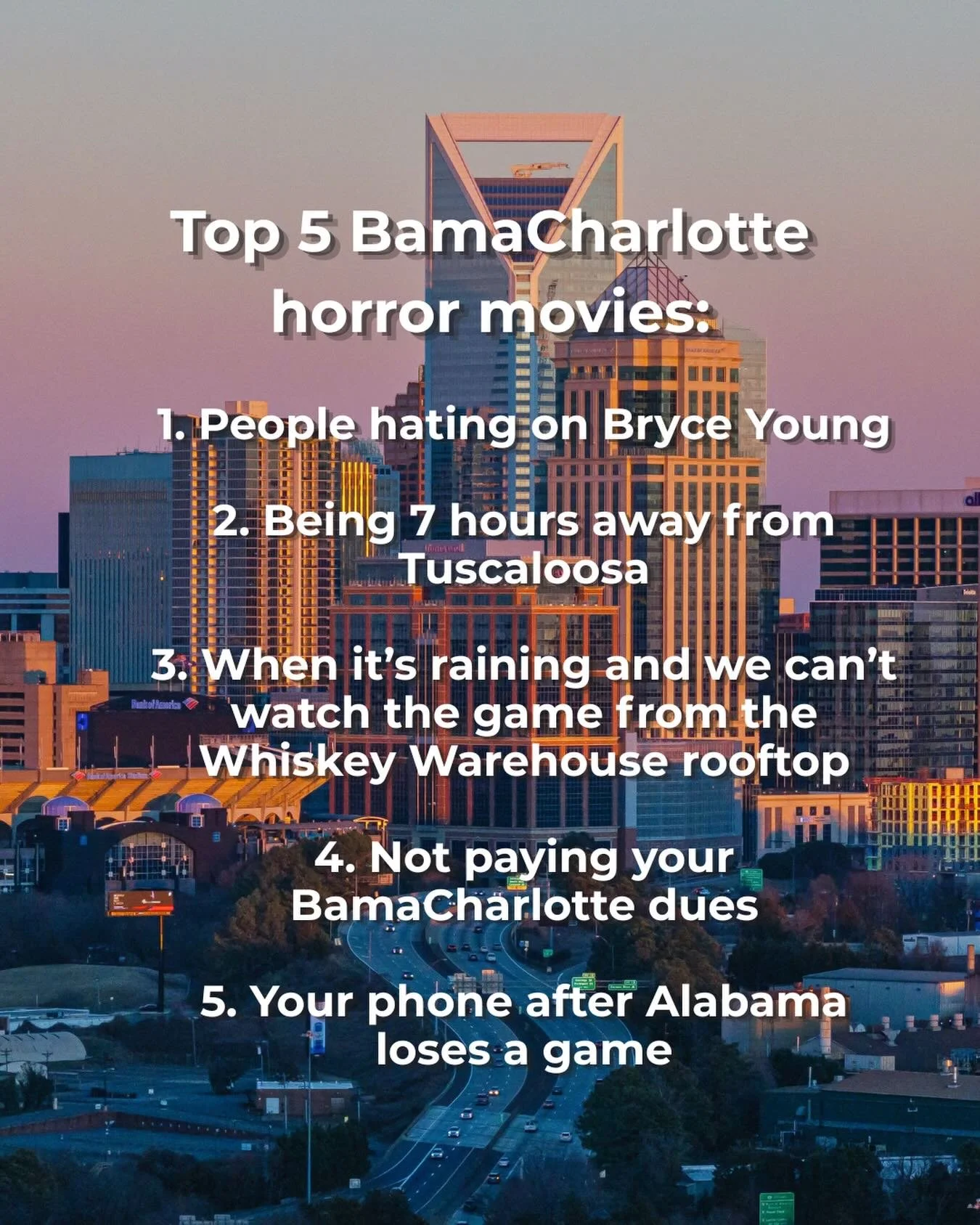 Top 5 Horror Movies (BamaCharlotte edition)