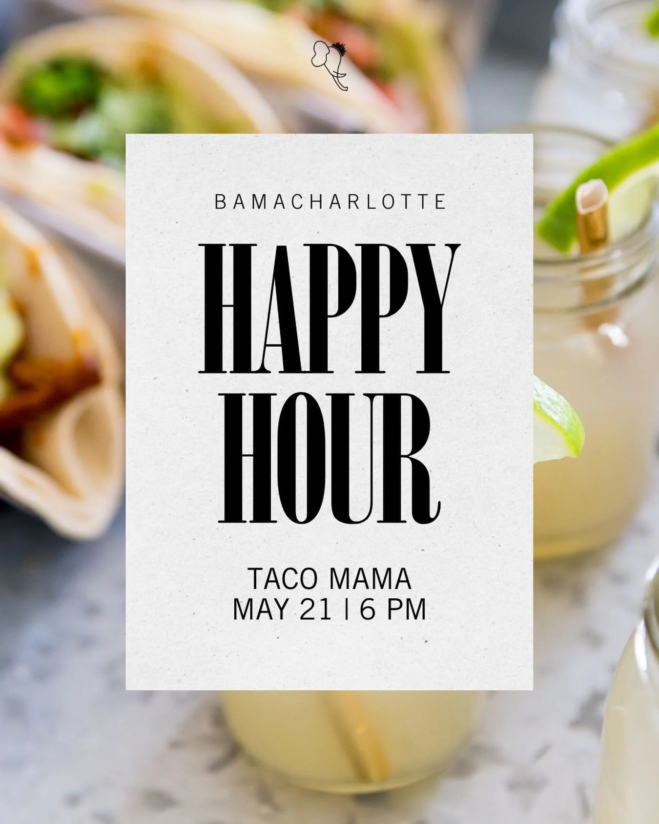 🌮 TTown Throwback in the Queen City 🐘

Join us on May 21 at 6pm for a BamaCharlotte happy hour at Taco Mama! Grab your go to taco order and come hang out with fellow alumni and fans.

Taco Mama | May 21 | 6pm